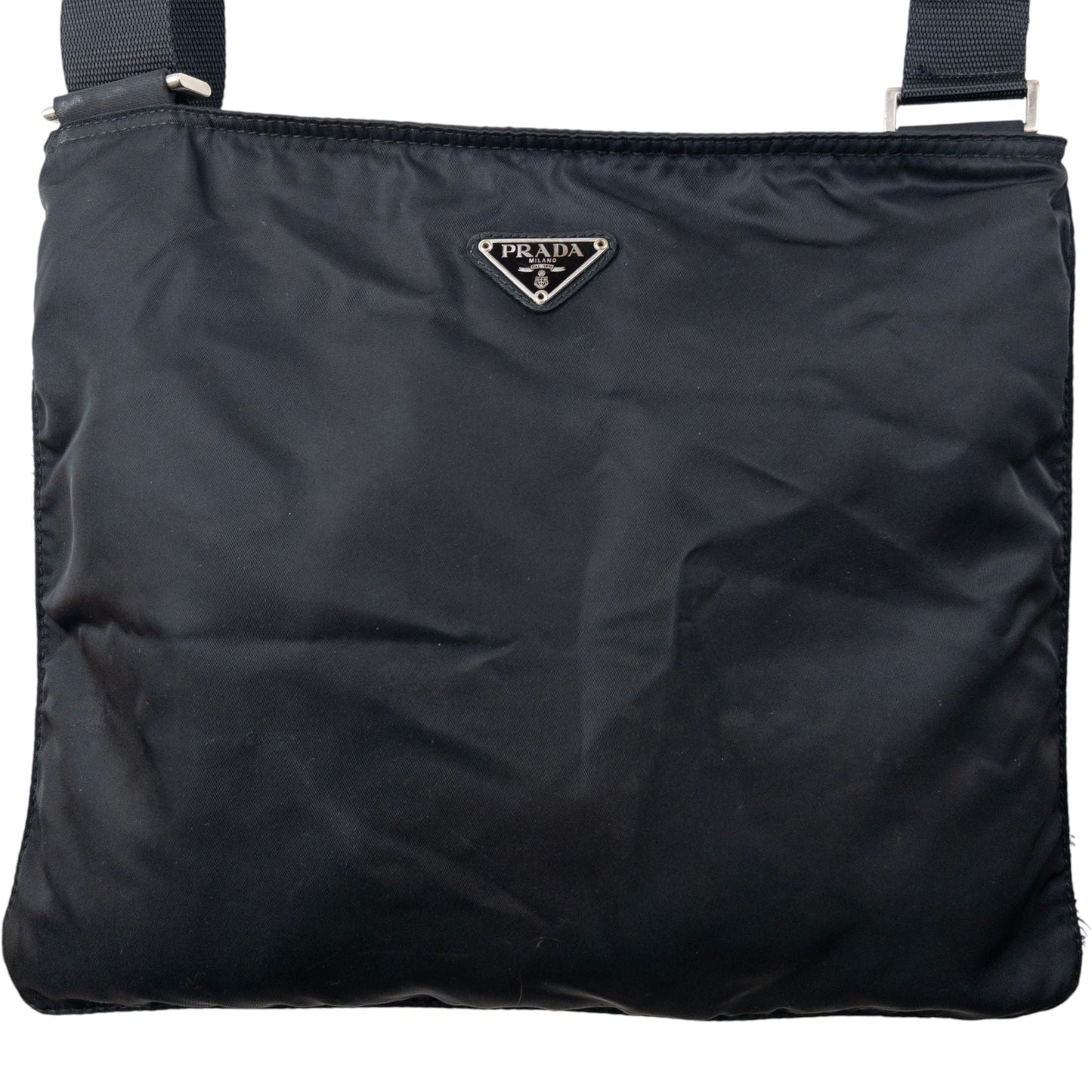 Vintage 2000s Prada Crossbody Bag | O/S, Black