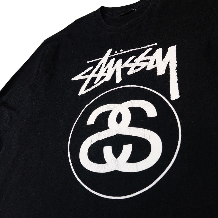 Vintage Stussy Graphic Long Sleeve T Shirt Size L