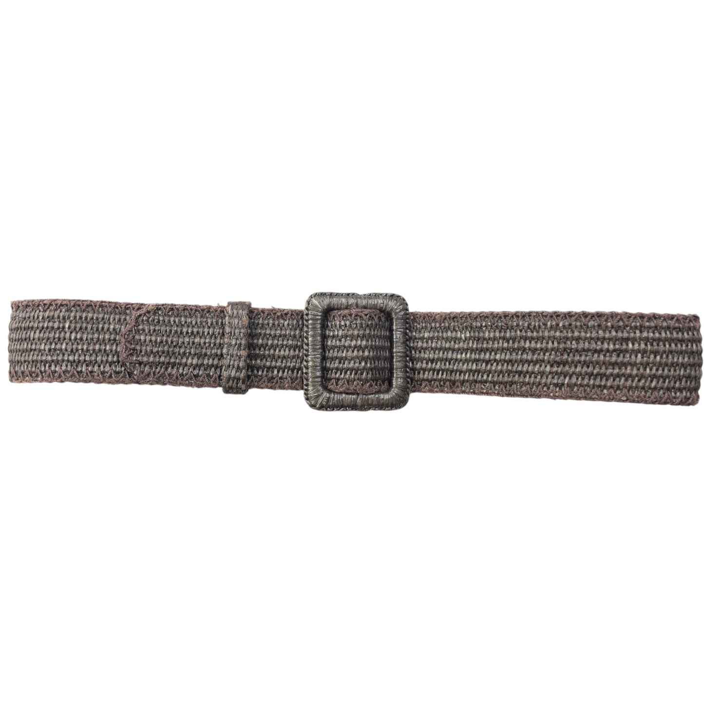Vintage 90s YSL Yves Saint Laurent Woven Belt Size L | O/S, Brown