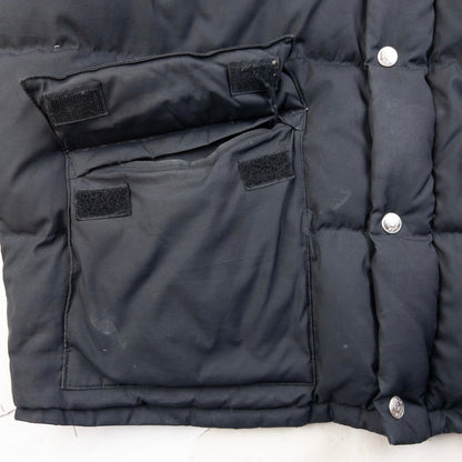 Vintage 90s Armani Jeans Zip Up Puffer Jacket Size XL | XL, Black