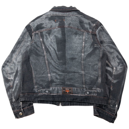Vintage 1998 Jean Paul Gaultier Trompe-L’œil Denim Print Jacket Womens Size M | Medium, Grey