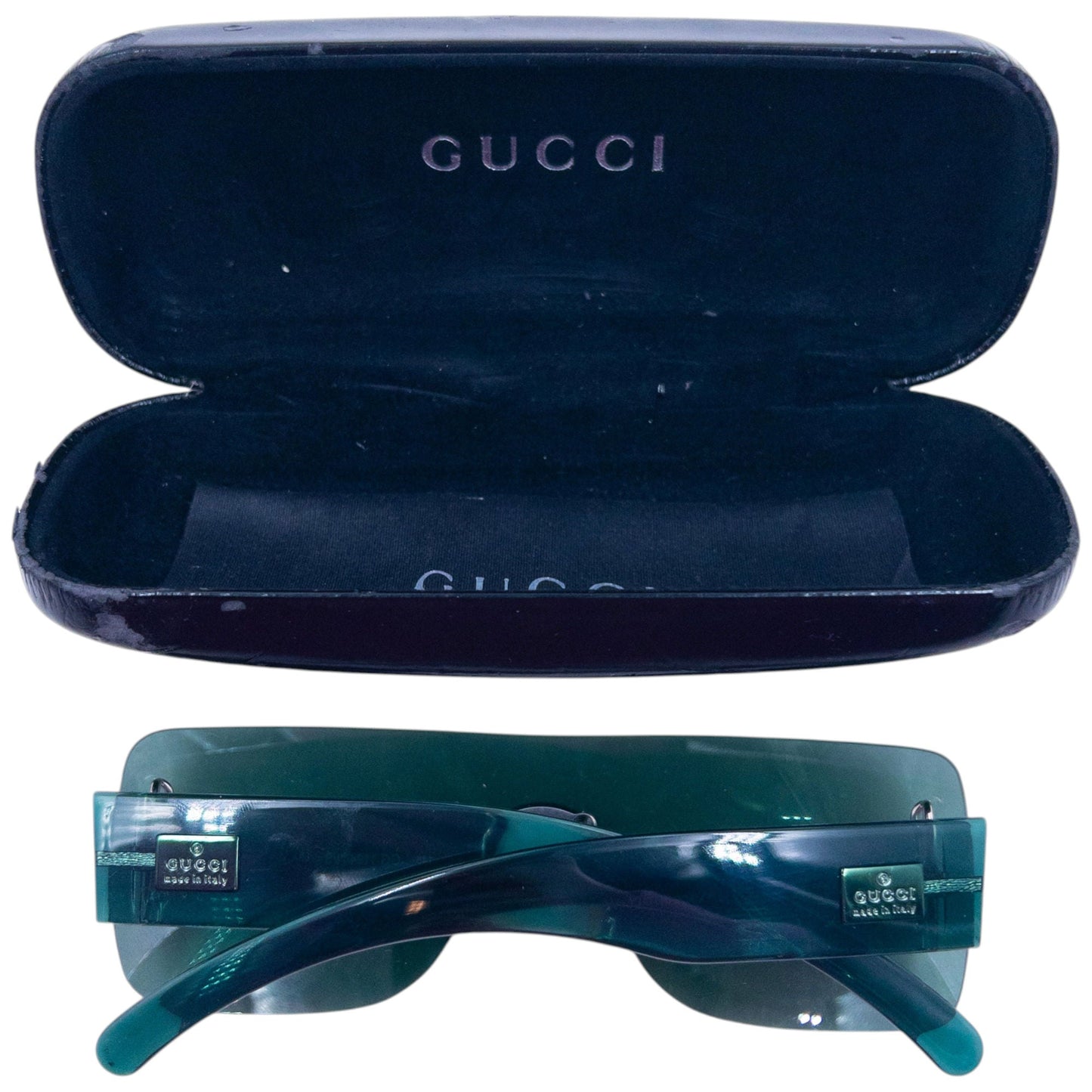 Vintage 2000s Gucci Clear Rimless Sunglasses