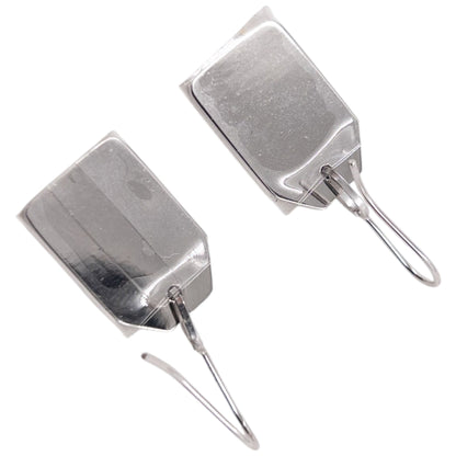 Vintage 2000s Dior By John Galliano Tag Earrings | O/S, Cream