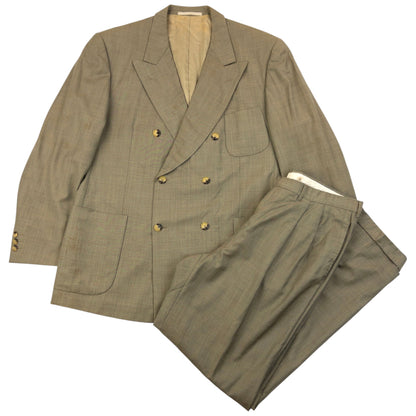Vintage 90s Gucci Jacket & Trousers Suit Set Size XL | XL, Beige