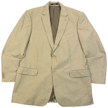 Vintage 2000s Balmain Jacket & Trousers Suit Set Size L | Large, Beige