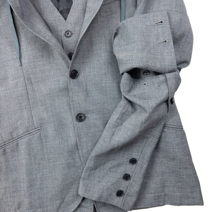 Vintage 2000s PPFM Layered Convertible Jacket Size S | Small, Grey