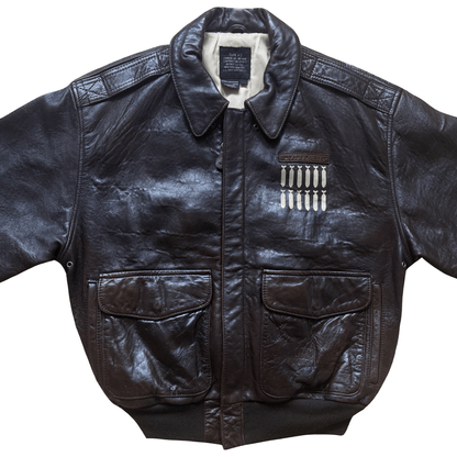 Avirex 'Wild Child' 1987 A2 Leather Flight Jacket - S / M | S / M, Red