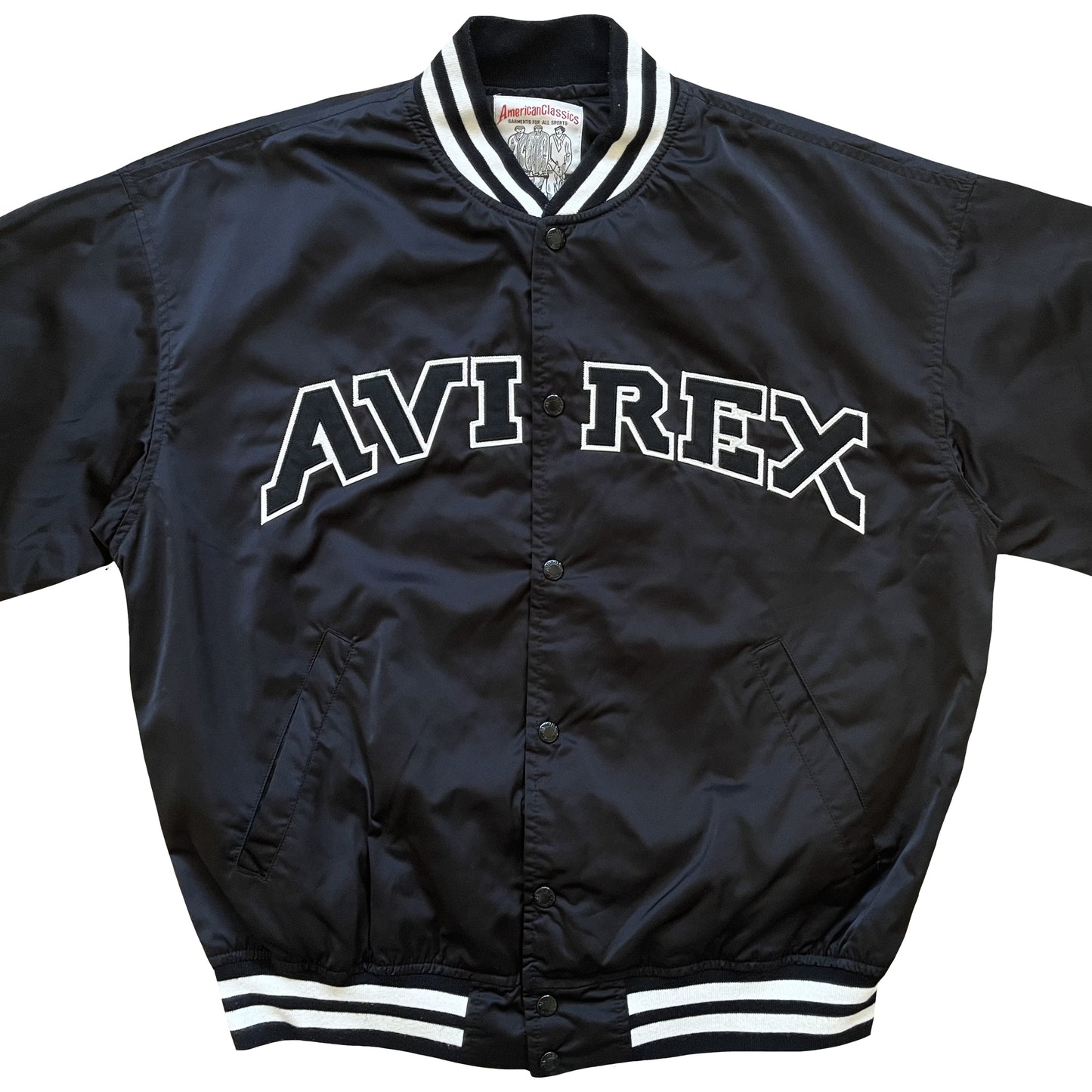 Avirex Spell Out Varsity Bomber Jacket - M
