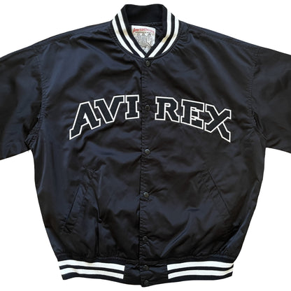Avirex Spell Out Varsity Bomber Jacket - M