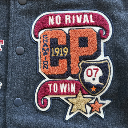 Champion 'Fair and Square Champion' Varsity Jacket - M