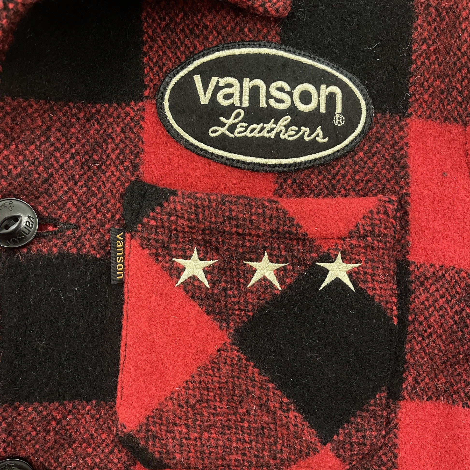 Vanson Leathers Buffalo Check Shirt Jacket - Known Source