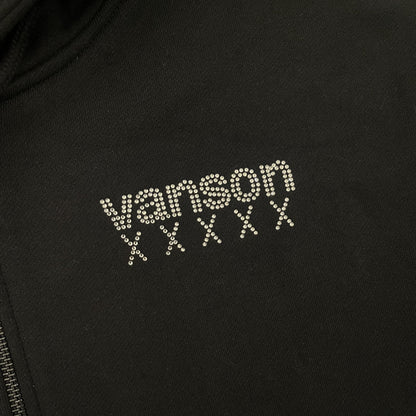 Vanson Leathers 50th Anniversary Rhinestone Skeleton Hoodie - XL | XL, Black