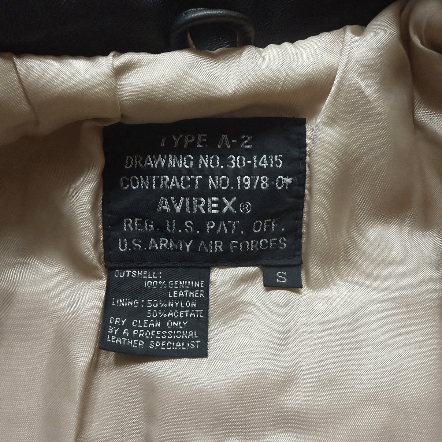 Avirex 'Second Chance' 1992 A2 Leather Flight Jacket - S / M | S / M, Red