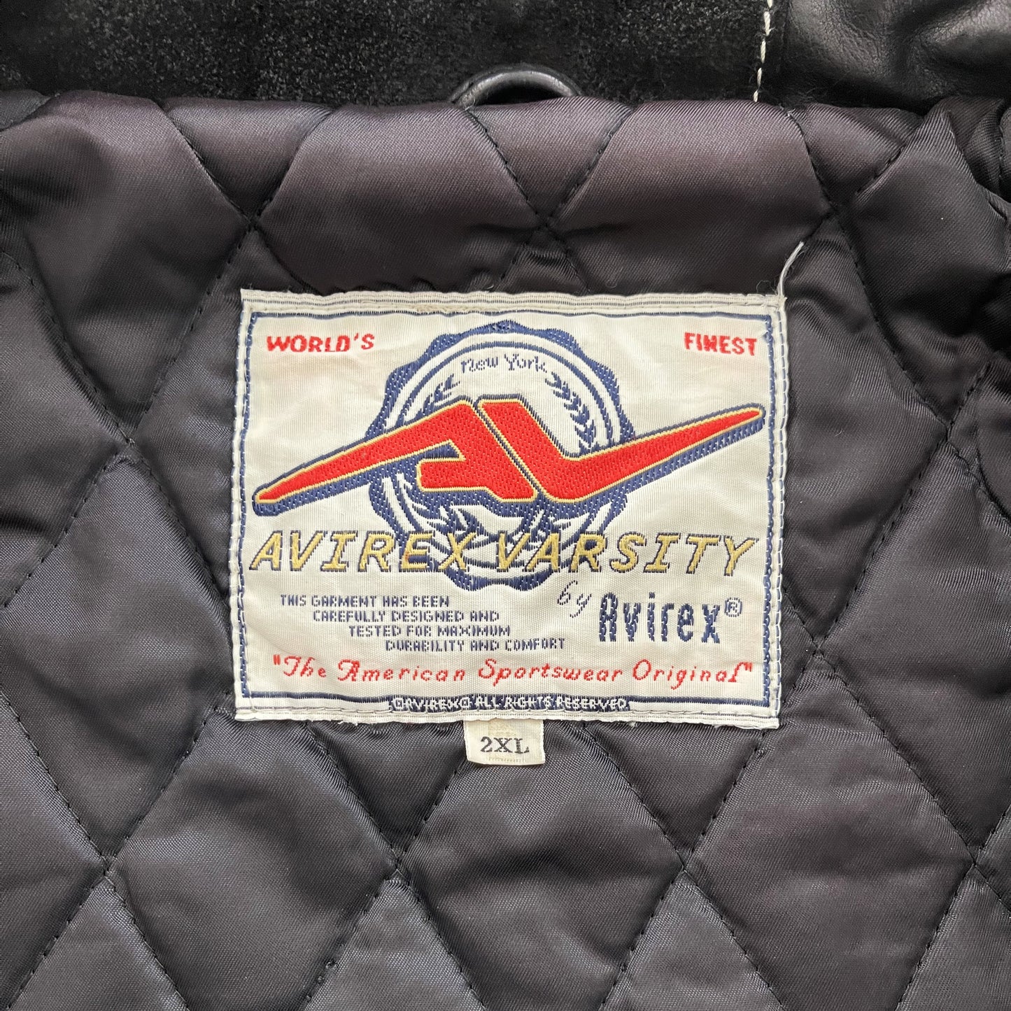 Avirex Patchwork Varsity Jacket - 2XL