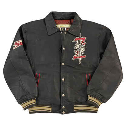 Avirex Senecas Leather Varsity Jacket - M