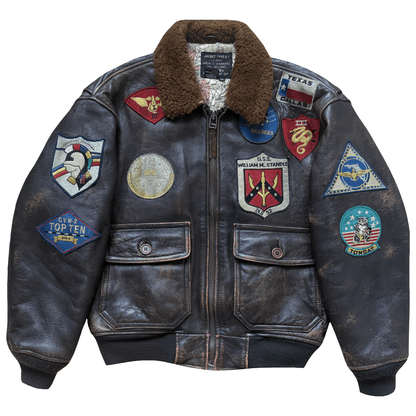 Avirex 1991 Top Gun G-1 Flight Jacket - XS/S | S/M, Brown