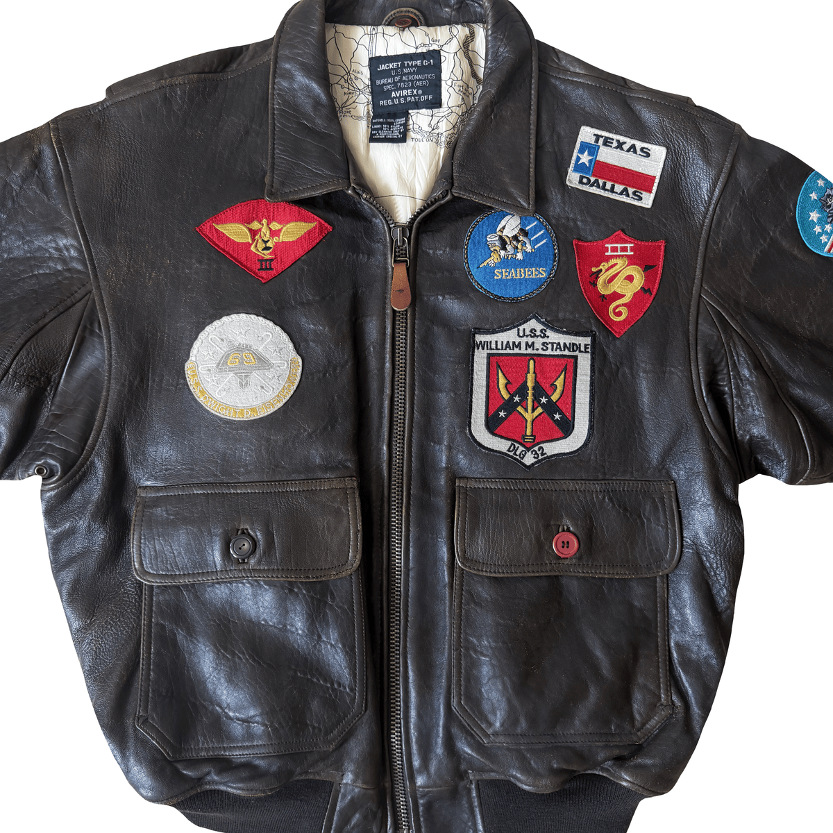 Avirex 1991 Top Gun G-1 Flight Jacket - XL | XL, Brown