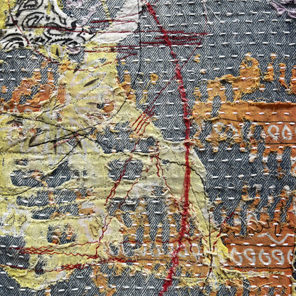 Boro Bandana Sashiko Distressed Jeans - W34"