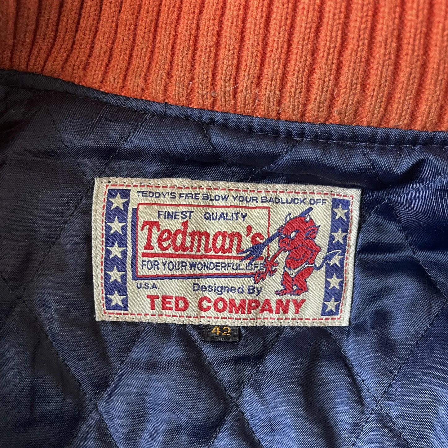 Tedman's 'Lucky Devil' Varsity Jacket - L