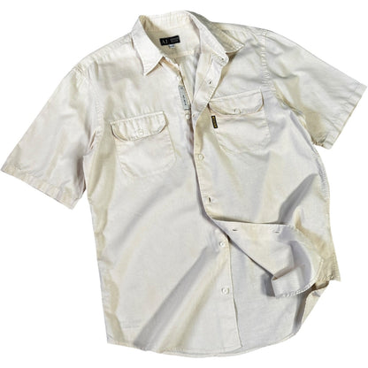 Armani Jeans 00’s Dual Pocket Linen Shirt L | Large, Cream