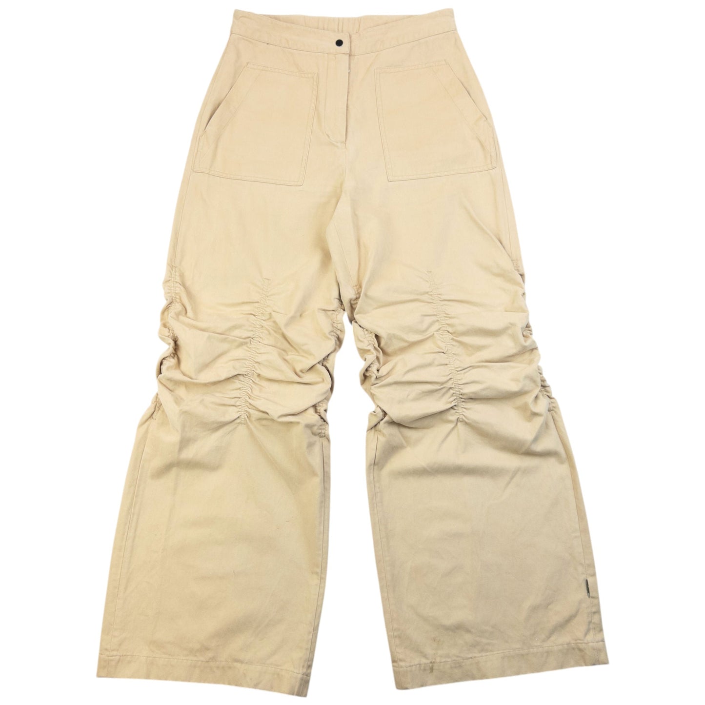 Vintage Maharishi Ruched Wide Leg Trousers Size W29 | W29, Beige
