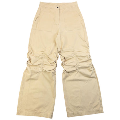 Vintage Maharishi Ruched Wide Leg Trousers Size W29 | W29, Beige