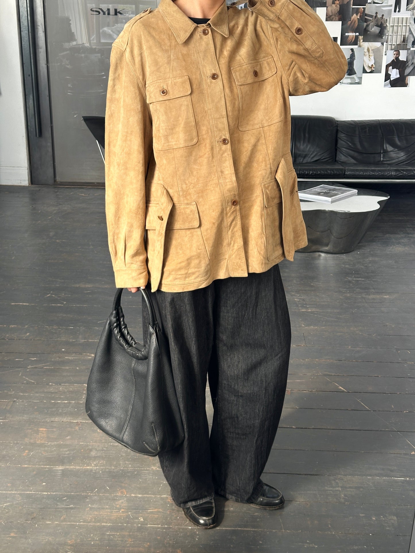 Ralph Lauren Polo 2000s Safari Suede Jacket - XL