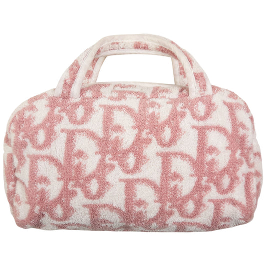 Vintage Dior Monogram Terry Cloth Handbag