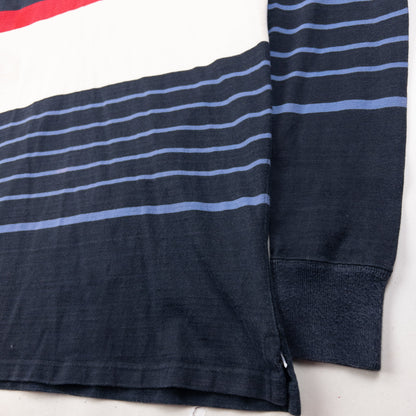 Vintage 90s Polo Ralph Lauren Striped Long Sleeve Rugby Polo Shirt Size S