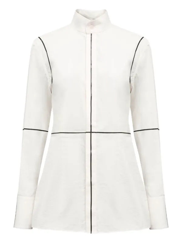 Maison Margiela Poplin Panelled Shirt White 46 | O/S, White