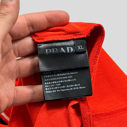 Prada Milano 2017 Orange Polo Shirt -  XL (L)