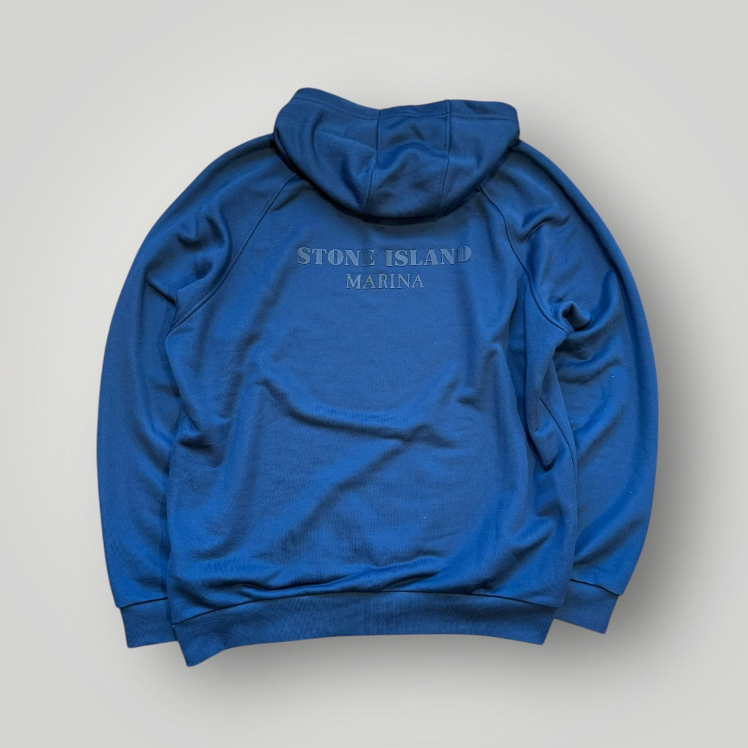 Stone Island Marina SS/21 Organic Cotton Spellout Hoodie XXL