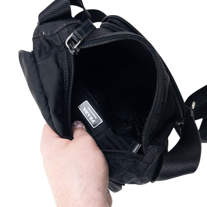 Vintage 2000s Prada Crossbody Bag | O/S, Black
