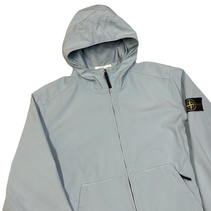 Stone Island Soft Shell Jacket In Baby Blue ( XXL )