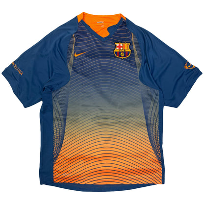 Nike Barcelona 2006/07 Training Shirt In Blue & Orange (S)
