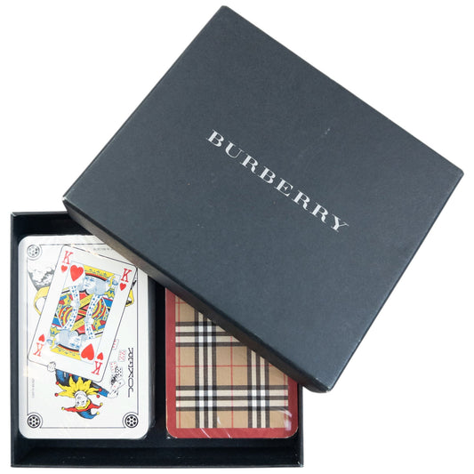 Vintage 2000s Burberry Nova Check Playing Cards Double Pack | O/S, Multi