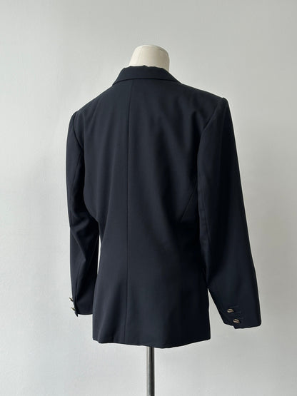 Max Mara Weekend 1990s Virgin Wool Bespoke Button Jacket - S