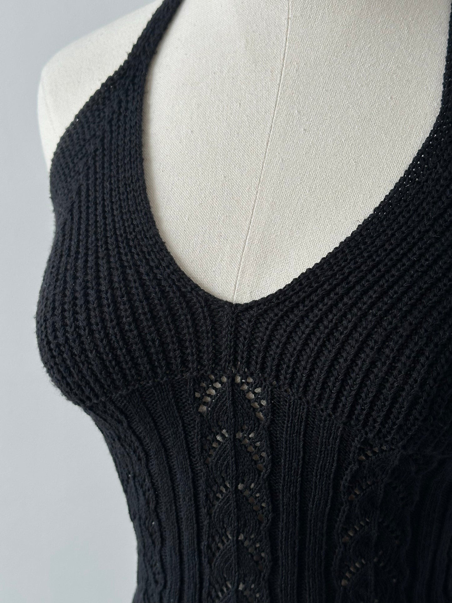 Vintage 1990s Cotton Knit Top - S
