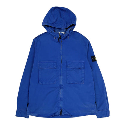 Stone Island Hooded Overshirt, Size XL | XL, Blue