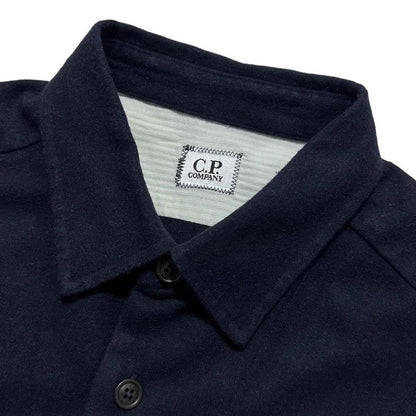 CP Company Navy Wool Overshirt