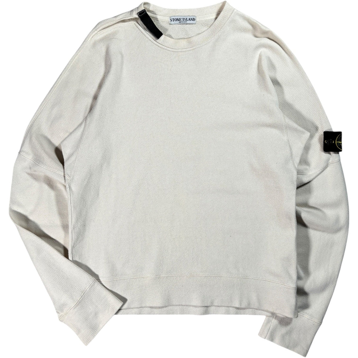 Stone Island 2007 Adjustable Crewneck Jumper L | Large, White