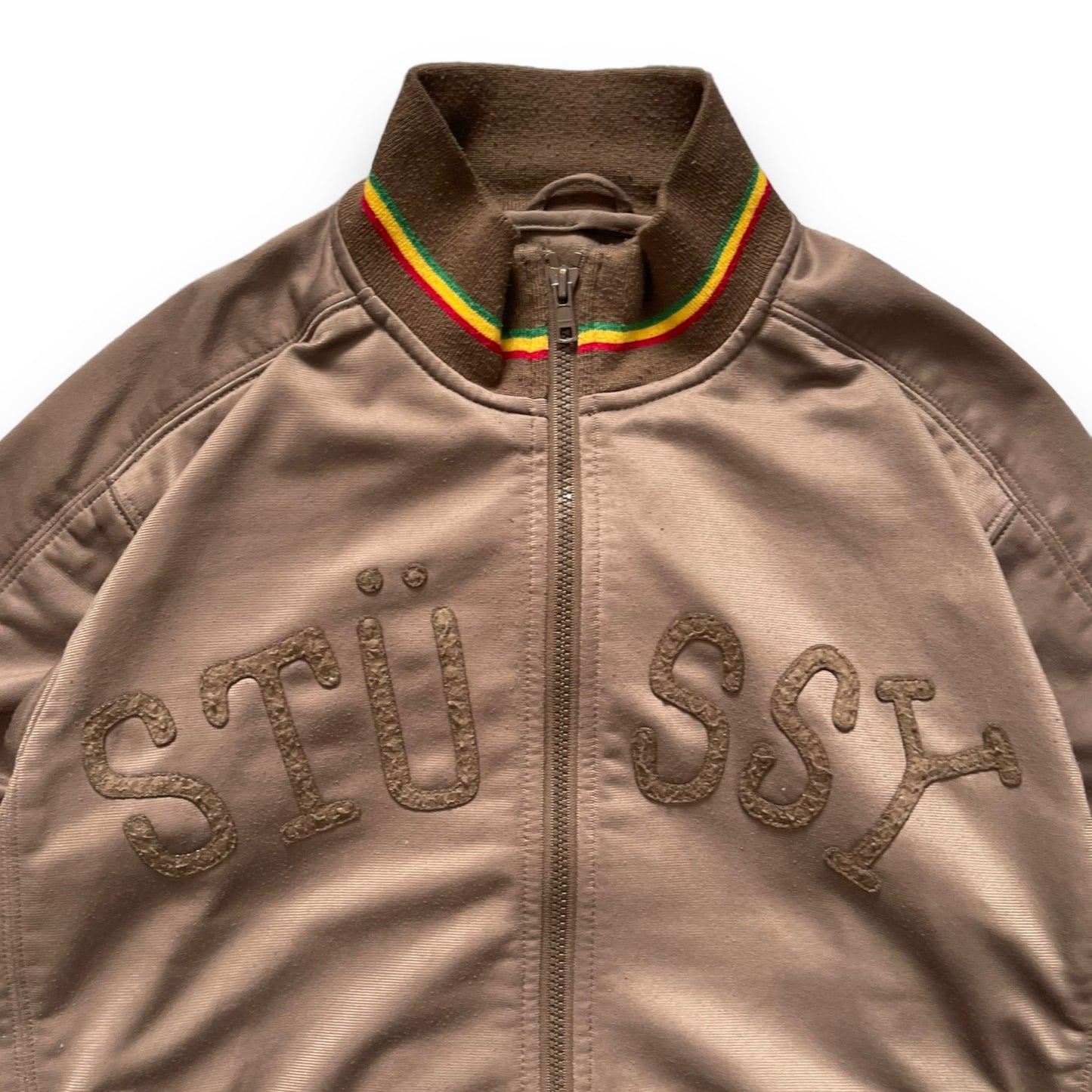 2000's Stussy Rasta Track Jacket (M) | Default Title, Multicoloured