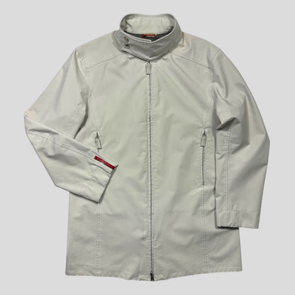 Prada Sport AW00 Goretex Perforated Ventilation Trench Coat  - M | White