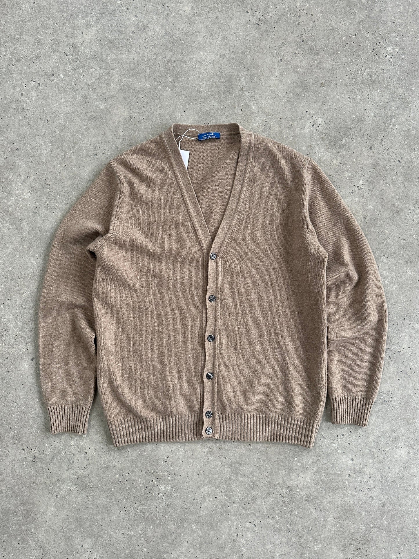 Italian Vintage 1990s Virgin Wool Knitted Cardigan - L