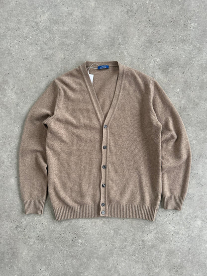 Italian Vintage 1990s Virgin Wool Knitted Cardigan - L