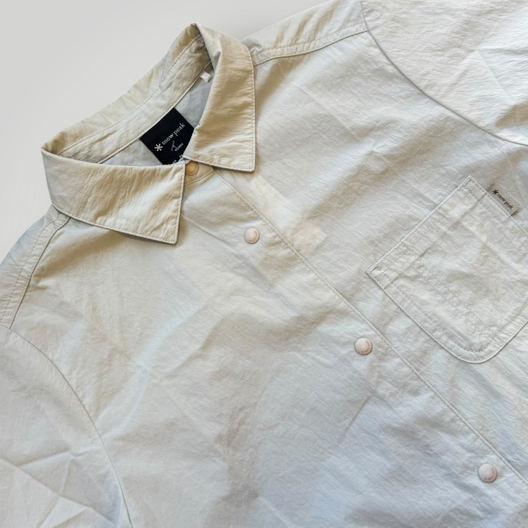 Snow Peak Short Sleeve Technical Overshirt S | O/S, Off-white