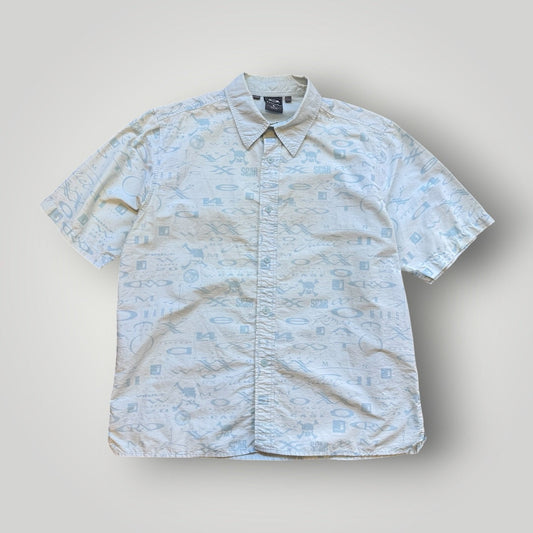 2000's Oakley Software Monogram Short Sleeve Shirt L