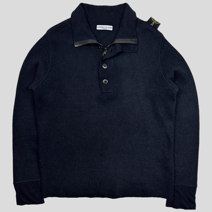 Stone Island Shoulder Badge 1/2 Zip Knit - L