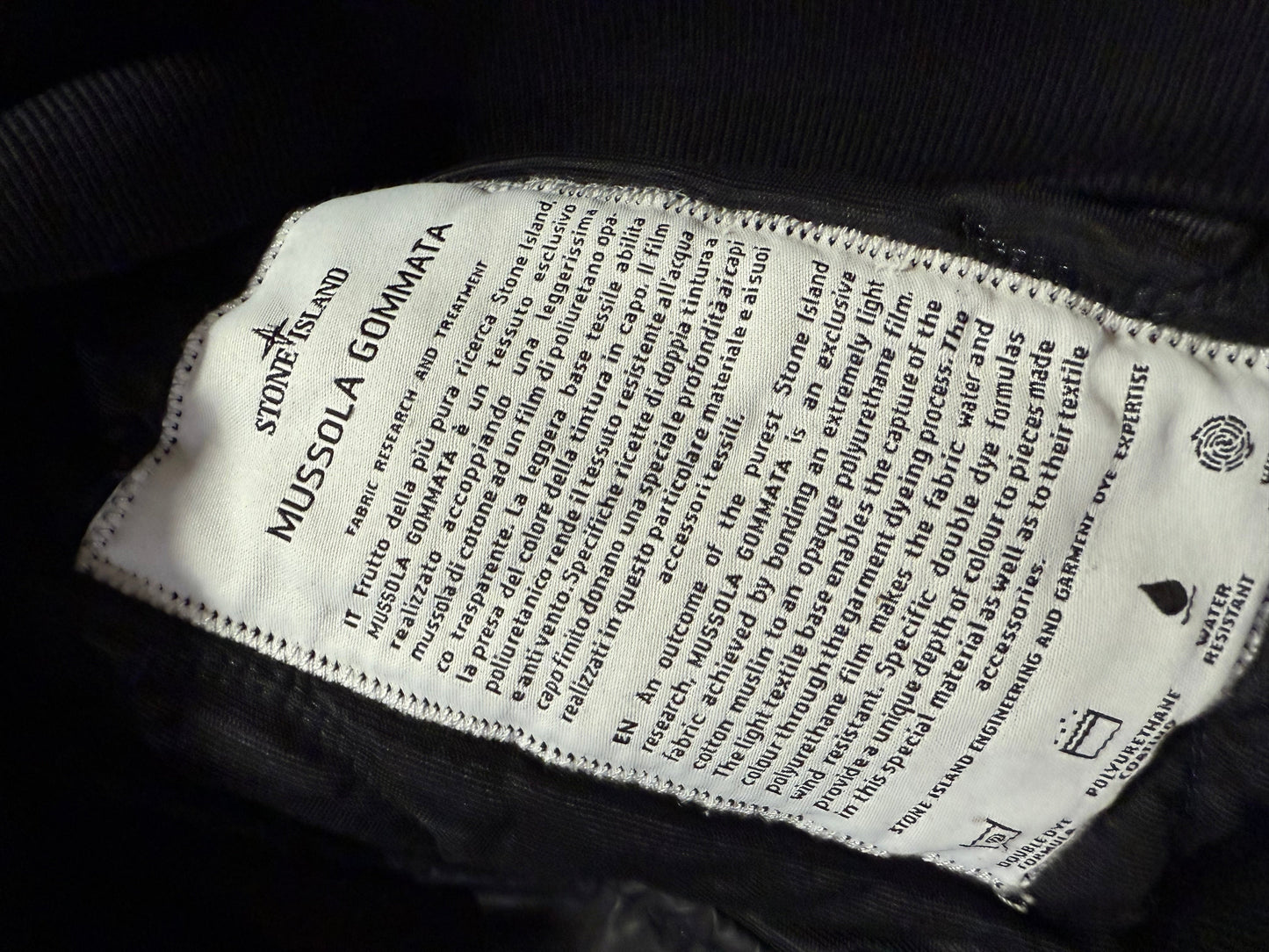 Stone Island AW/13 Mussola Gommata Jacket M