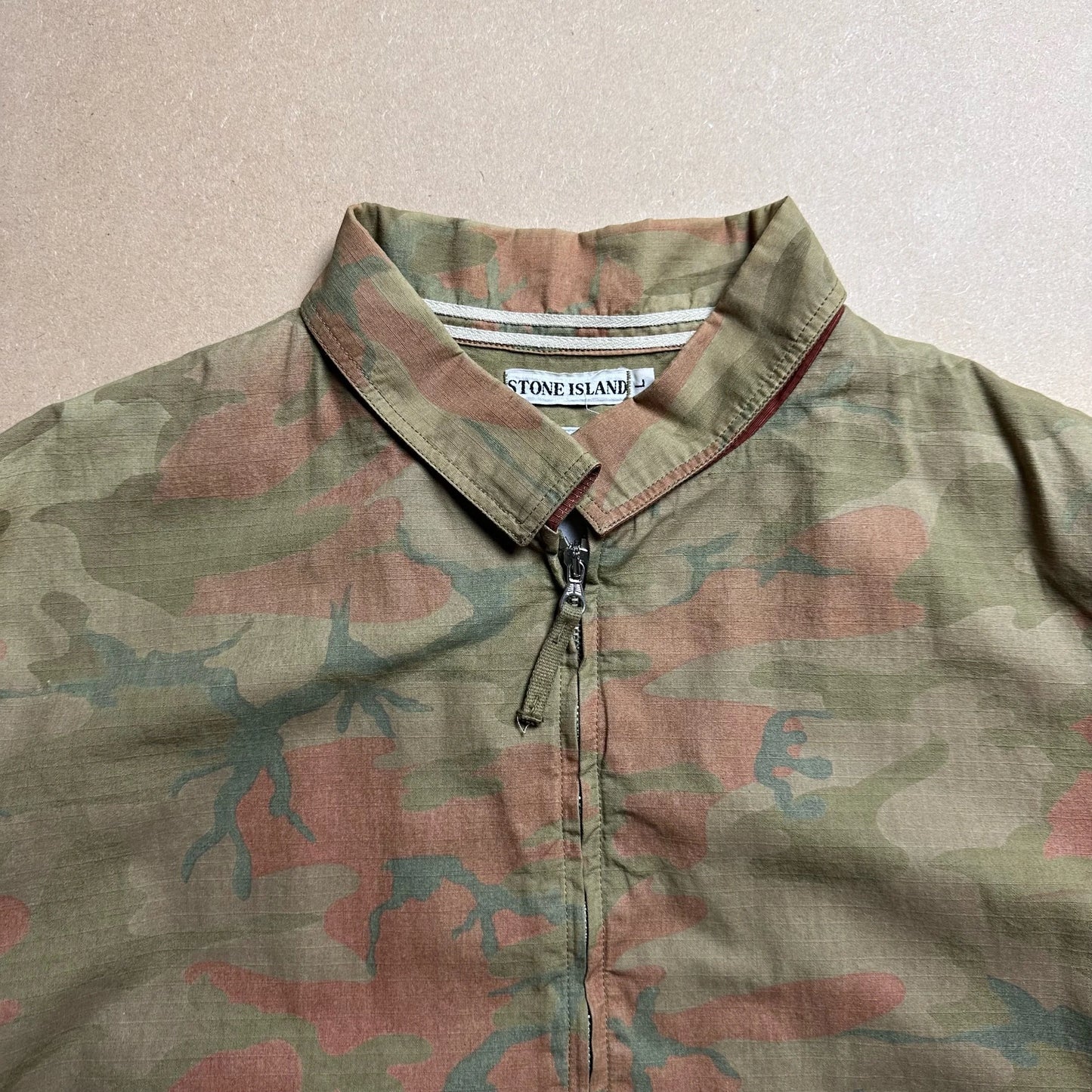 S/S1990 Ice Camouflage Harrington Style Bomber